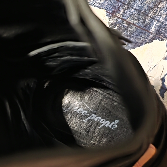 Free People Royal Rush Wrap Black Knee-High Boho Boots - Picture 12 of 15